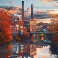 Autumn Reflections in Lowell | Almost Love Collection
